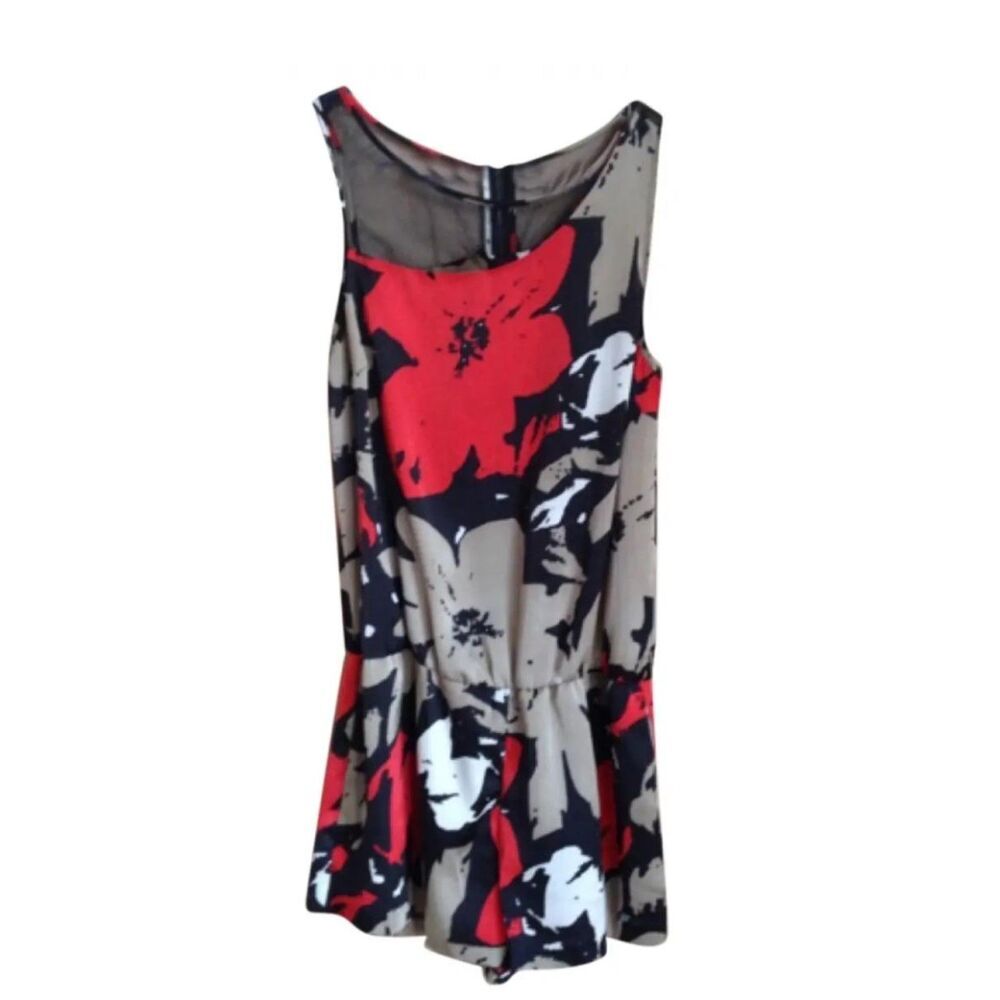 Women's Guess Floral Romper M
